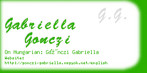 gabriella gonczi business card